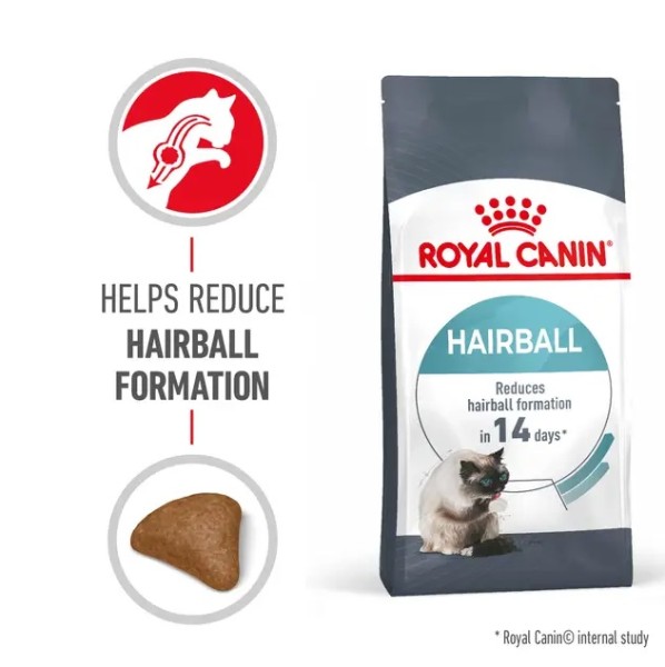 Royal Canin Hairball Care - Пълноценна суха храна за котки над 12 месеца за намаляване образуването на космени топки